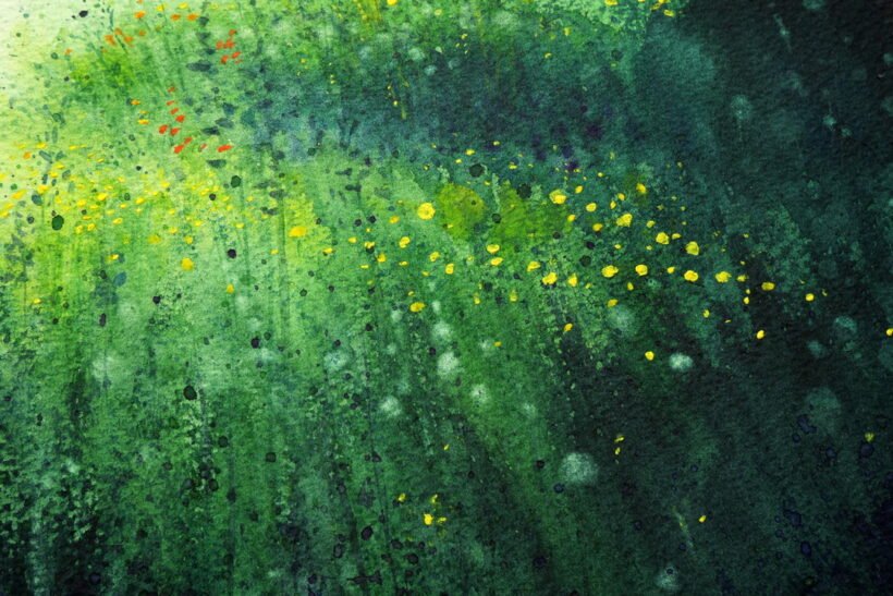 20210515 - Painting - Summer Greens-closeup5