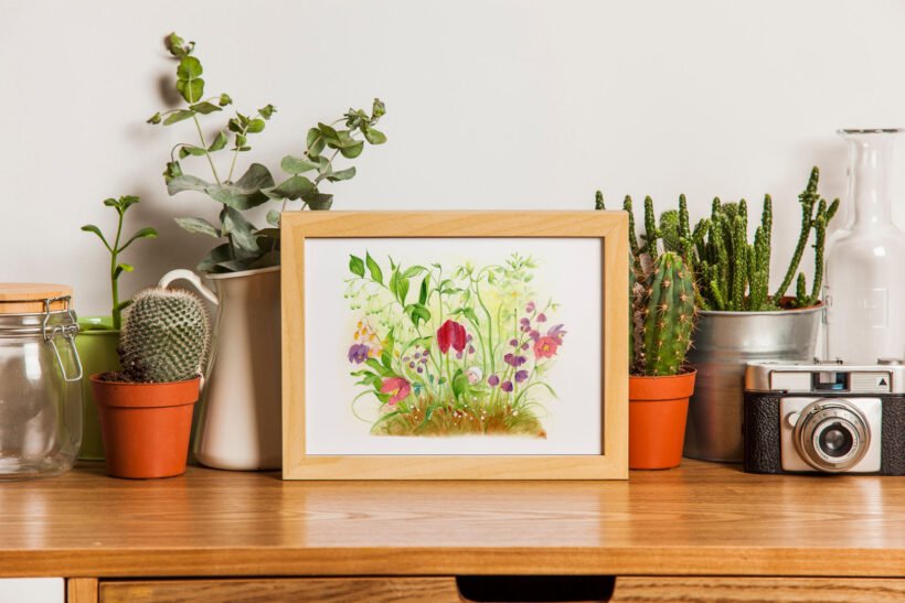 Flowerchild - Watercolour Illustration - Tiny Pochi