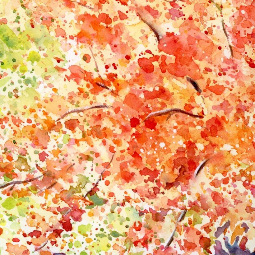 20230415 - Painting - Jardin A Deux - closeup -1080