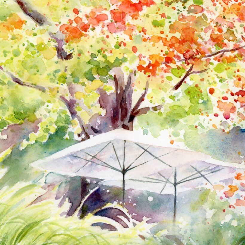 20230415 - Painting - Jardin A Deux - closeup3 - 1080