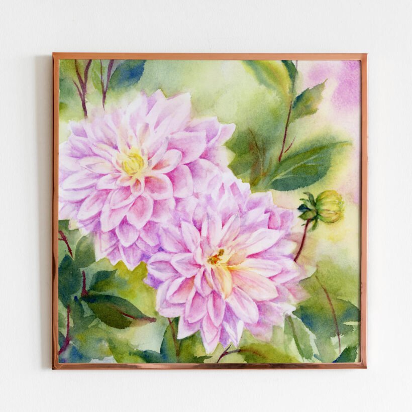 Dahlias mockup